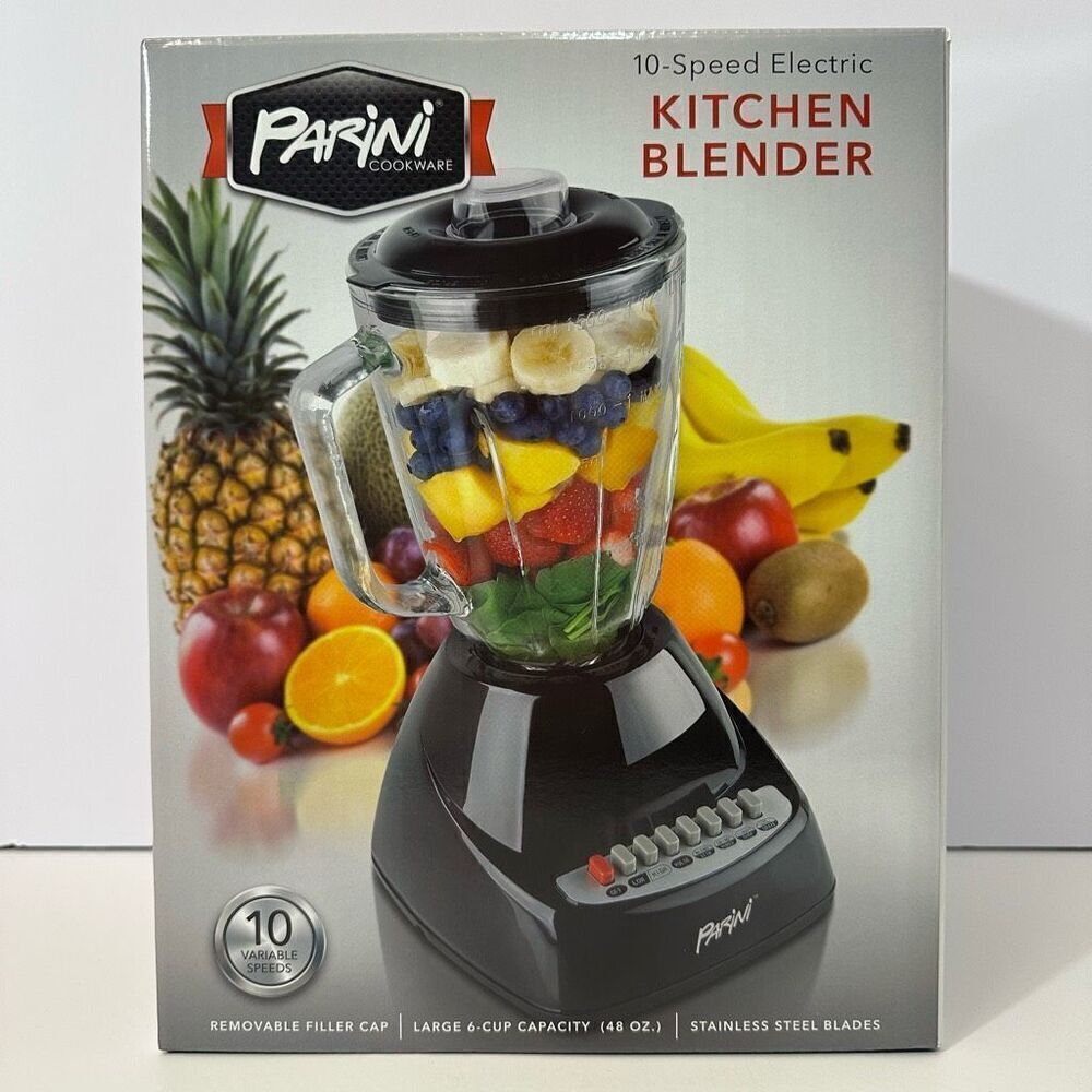 Parini Cookware | 10 Speed Electric Kitchen Blender 6 Cup/48 oz.